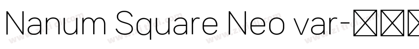Nanum Square Neo var字体转换